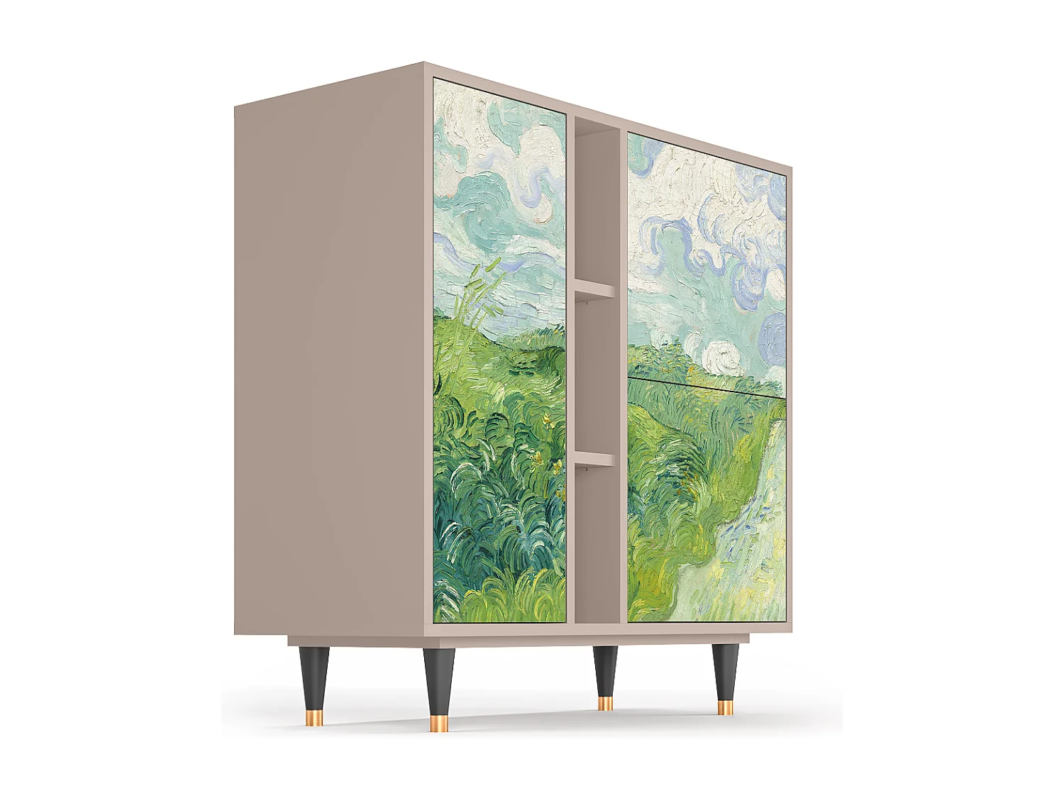 Buffet - 94х96х41 cm - BS5 - Green Wheat Fields, Latte