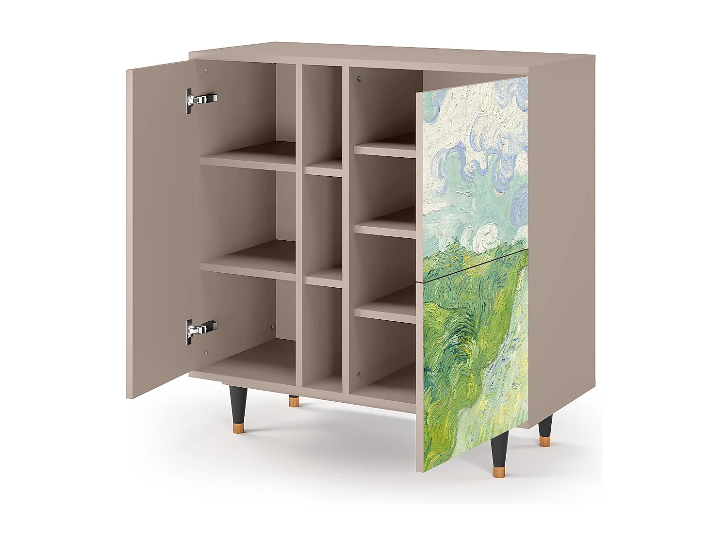 Buffet - 94х96х41 cm - BS5 - Green Wheat Fields, Latte