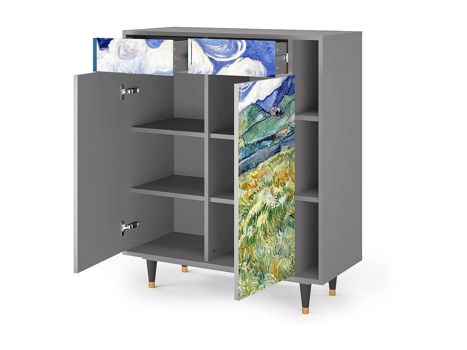 Buffet - 96х110х41 cm - BS6 - Landscape, Gris