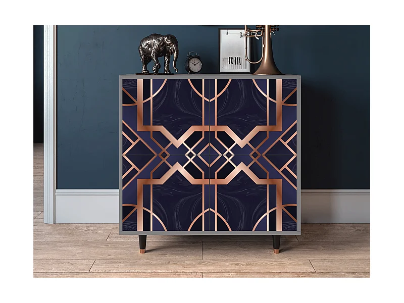 Aparador - 94x96x48 cm - BS3 - Purple Temple, Cinza