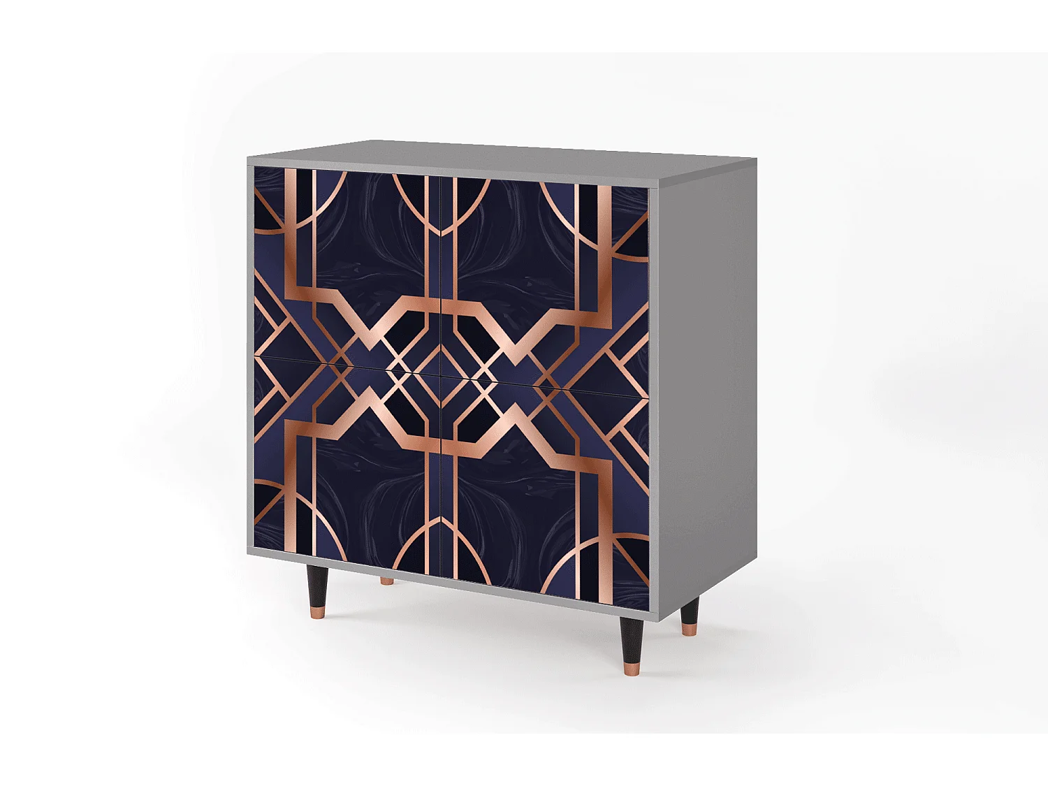 Sideboard - 94x96x48 cm - BS3 - Purple Temple, Grau