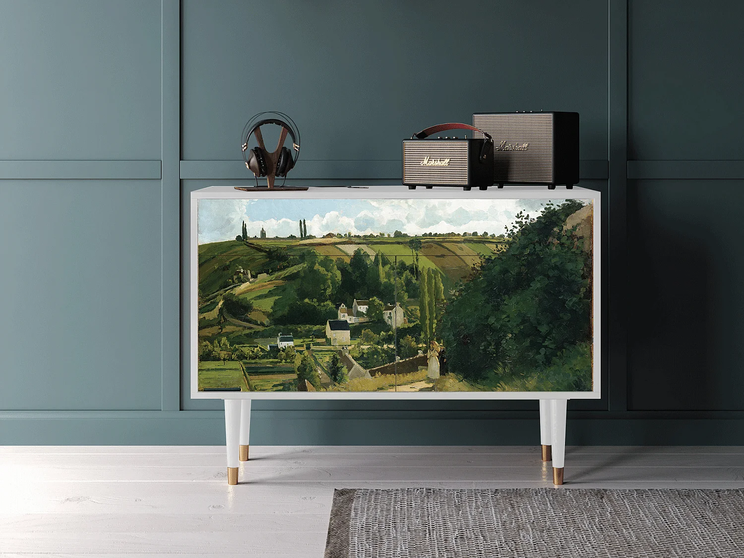 Credenza - 115x85x48 cm - BS4 - Jalais Hill by Pissarro, Bianco
