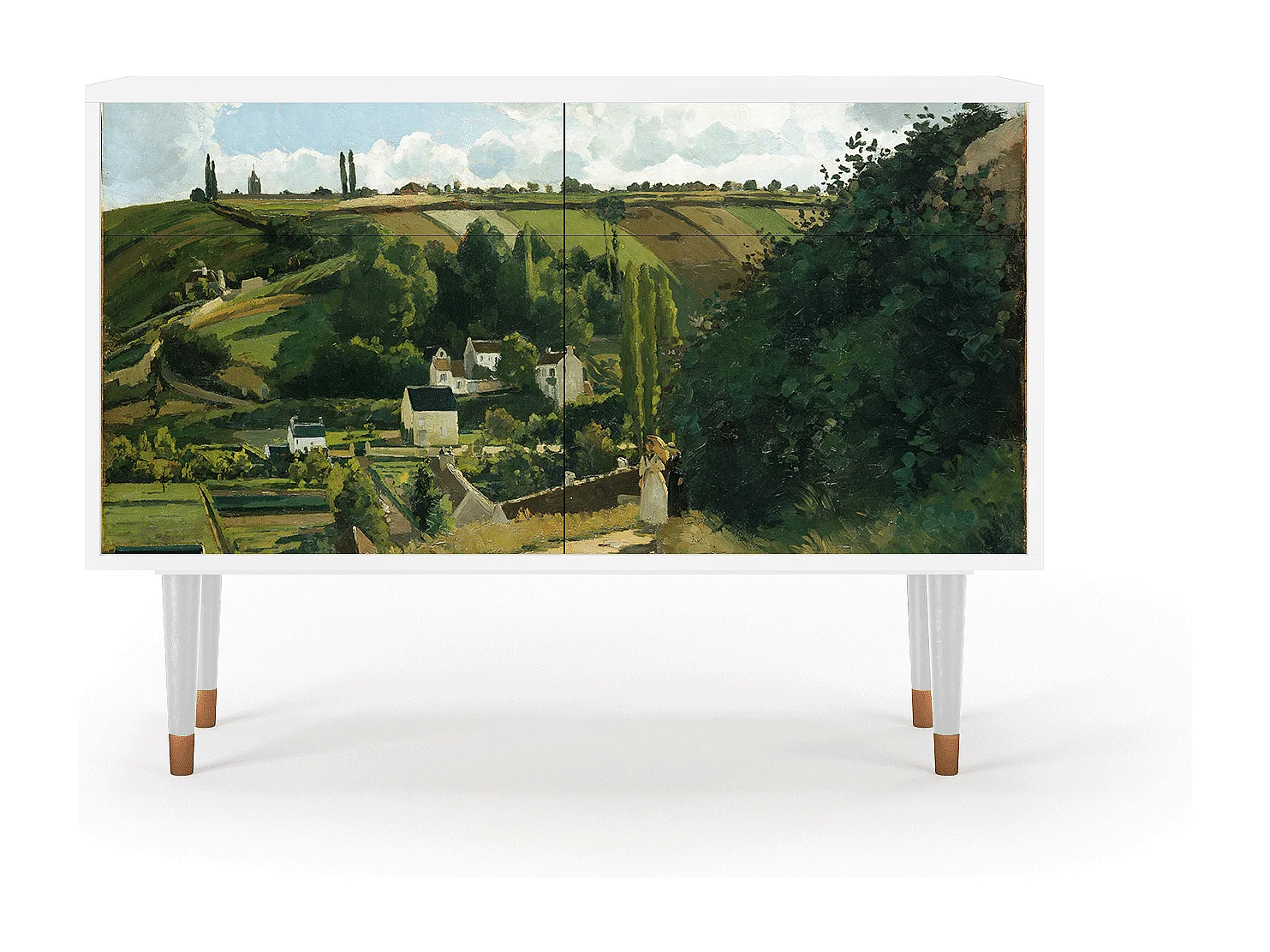Buffet - 115x85x48 cm - BS4 - Jalais Hill by Pissarro, Blanc