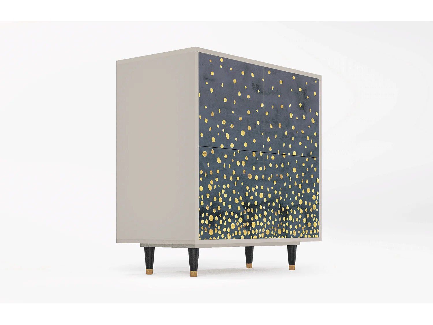 Kredens - 94x96x48 cm - BS3 - Foggy Lights, Piaskowy