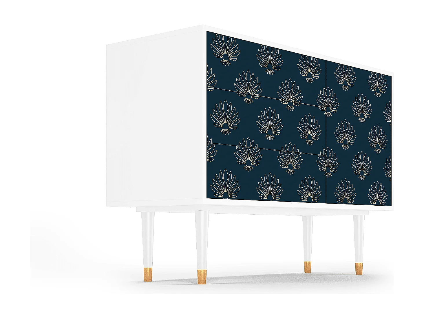 Buffet - 115х84х41 cm - S3 - Blue Lotus, Blanc