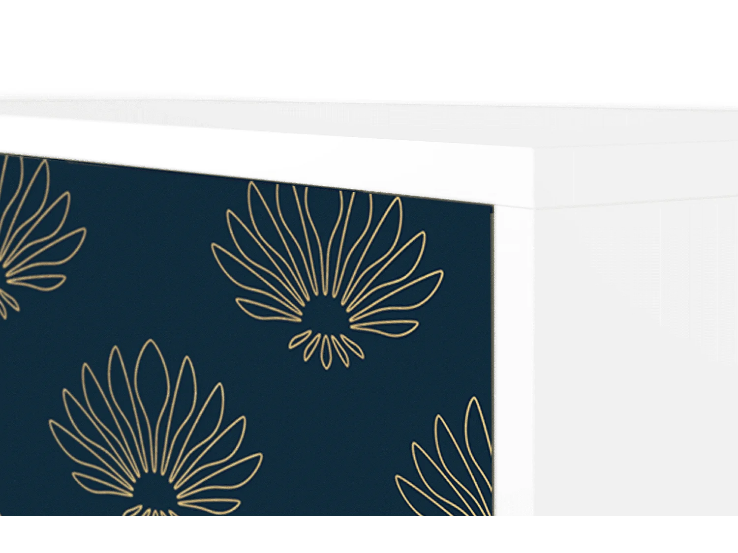 Kredens - 115х84х41 cm - S3 - Blue Lotus, Biały