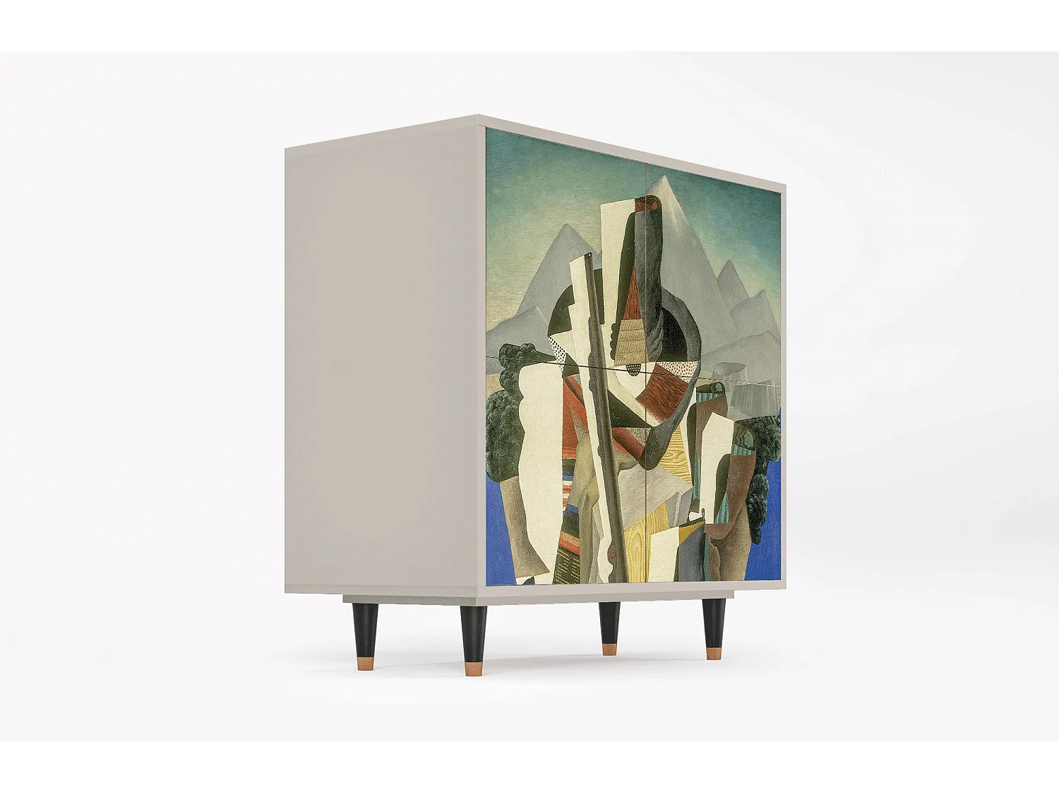 Buffet - 94x96x48 cm - BS3 - The Cubist Paintings , Sable