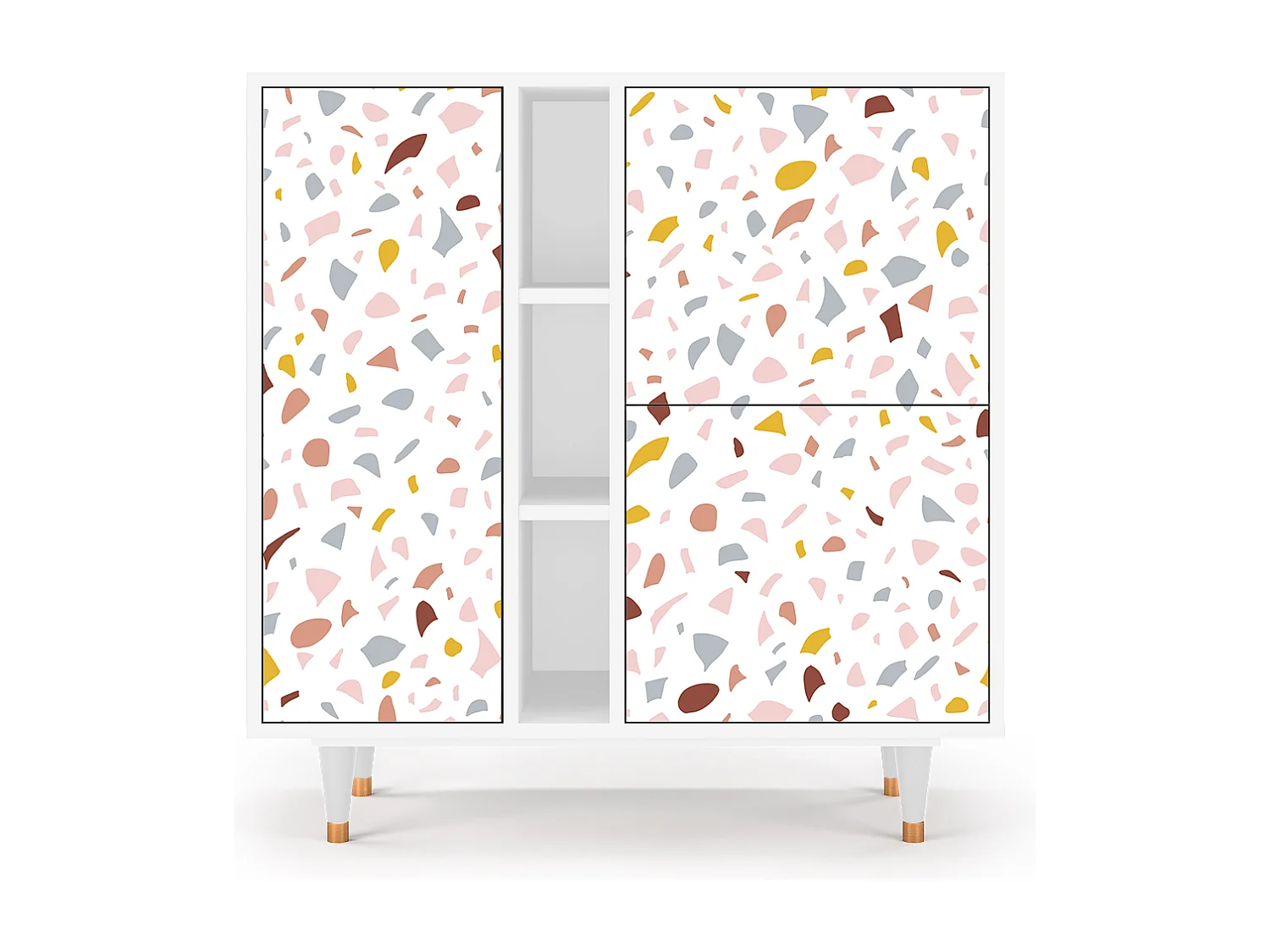 Kredens - 94х96х41 cm - BS5 - Marmelade Cheese, Biały