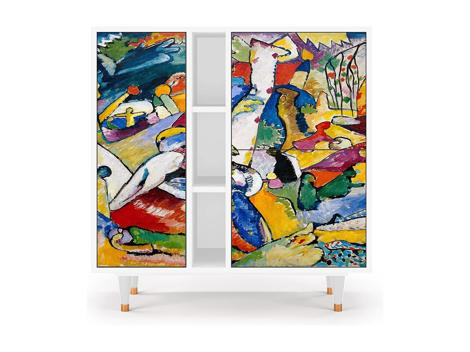 Credenza - 94х96х41 cm - BS5 - Improvisation 26  , Bianco