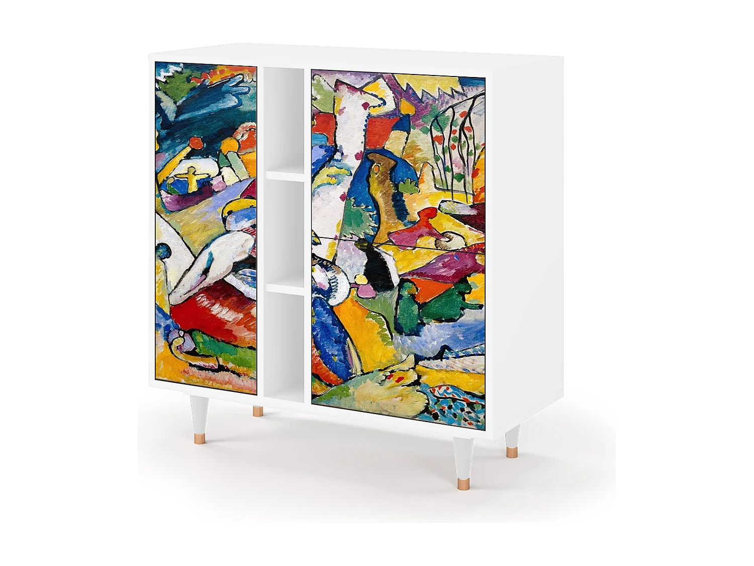 Kredens - 94х96х41 cm - BS5 - Improvisation 26  , Biały