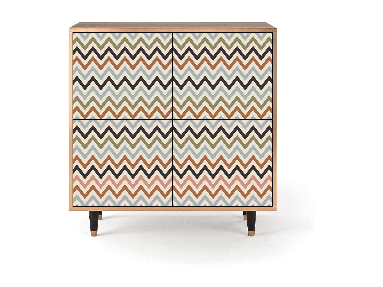 Credenza - 94x96x48 cm - BS3 - Bright Ripple, Noce