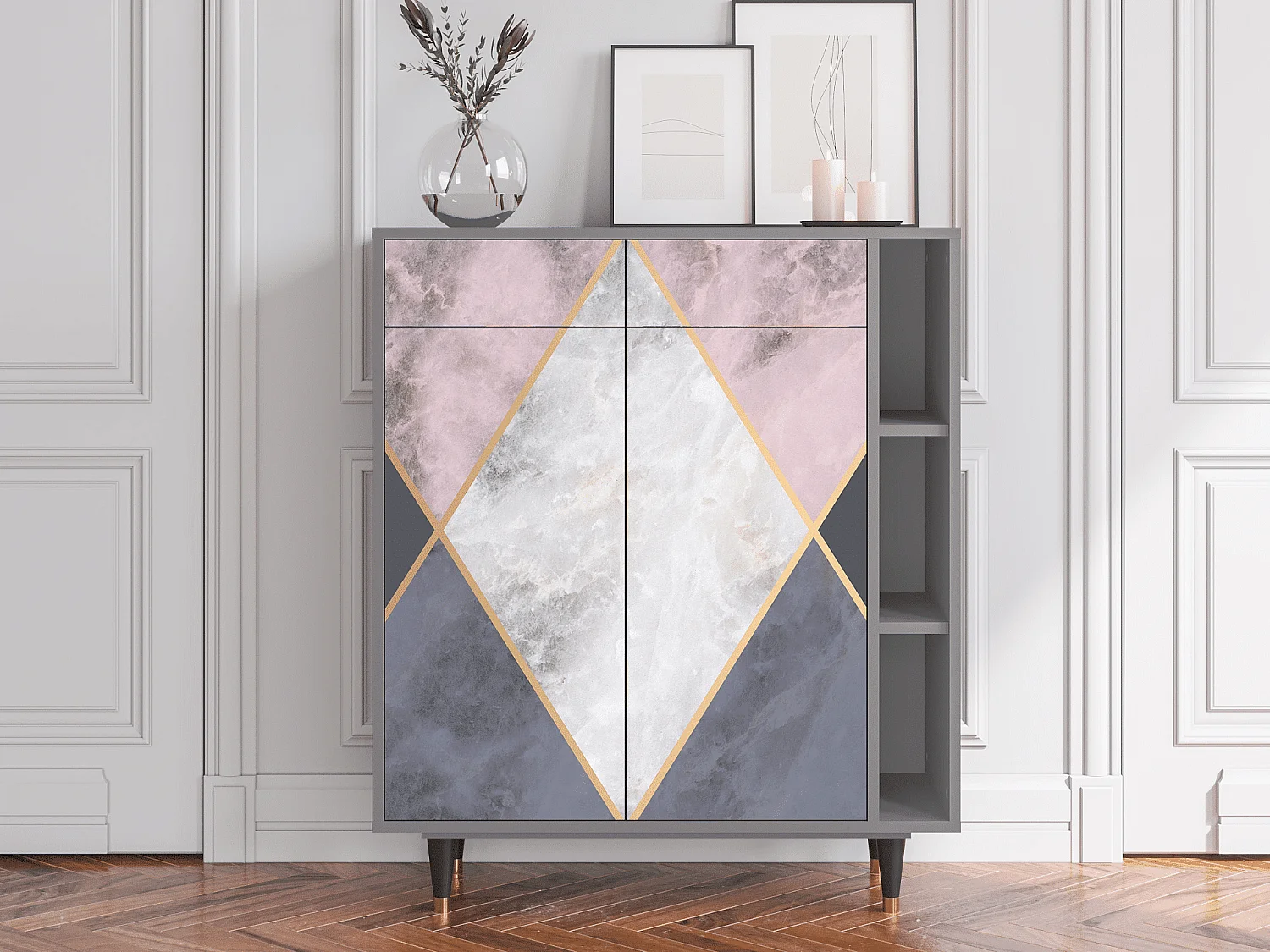 Buffet - 96х110х41 cm - BS6 - Ideal Harmony, Gris