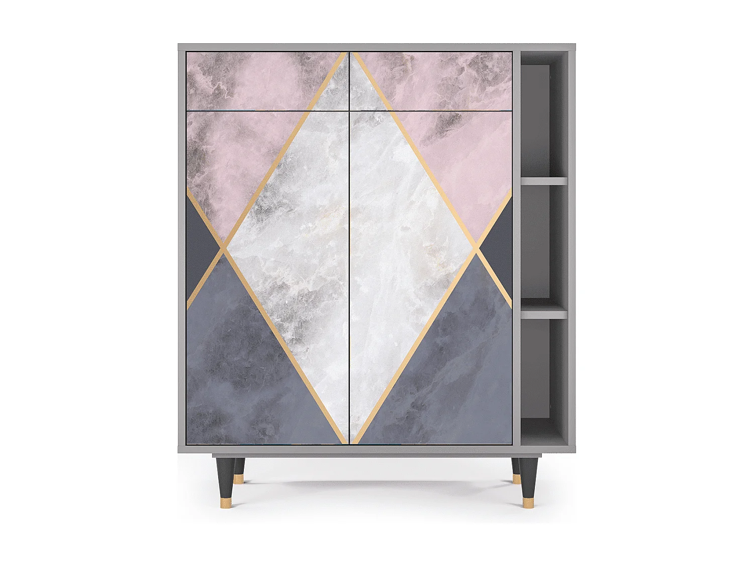 Buffet - 96х110х41 cm - BS6 - Ideal Harmony, Gris