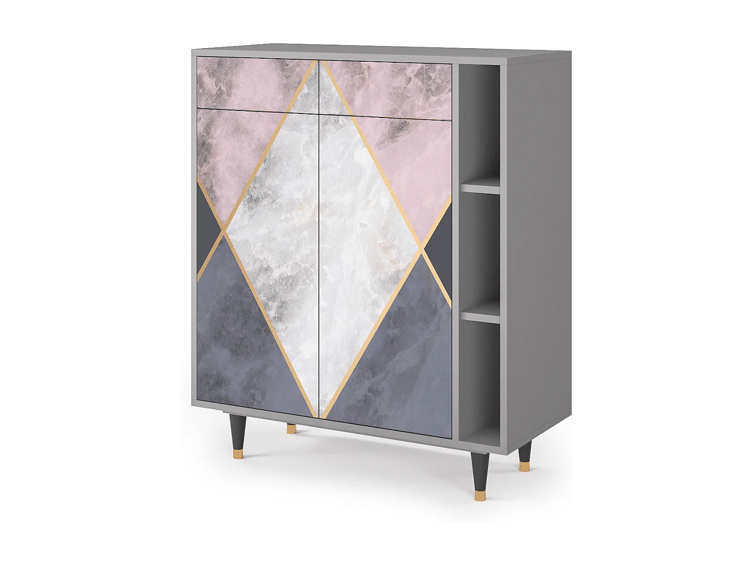 Buffet - 96х110х41 cm - BS6 - Ideal Harmony, Gris