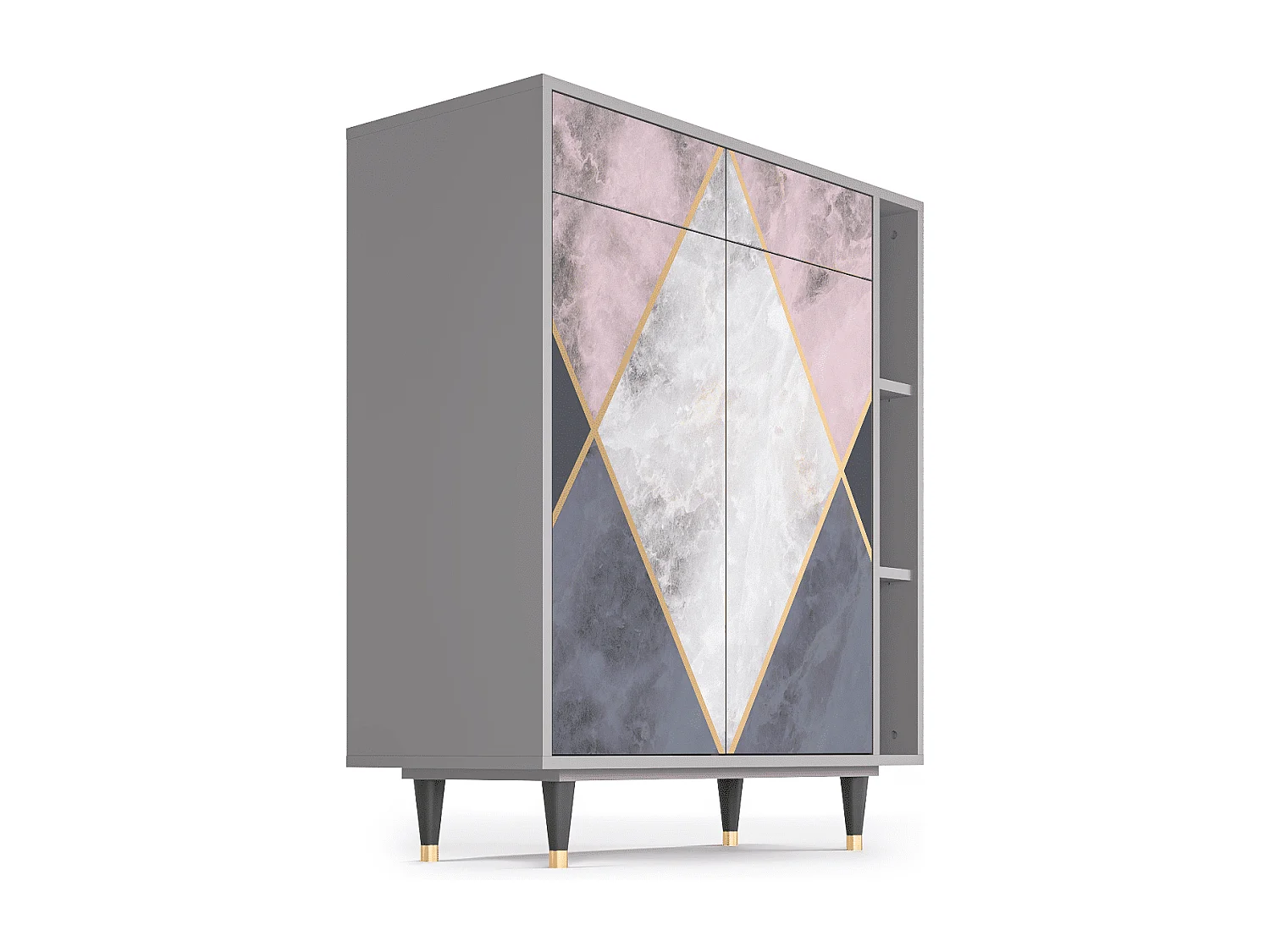 Buffet - 96х110х41 cm - BS6 - Ideal Harmony, Gris