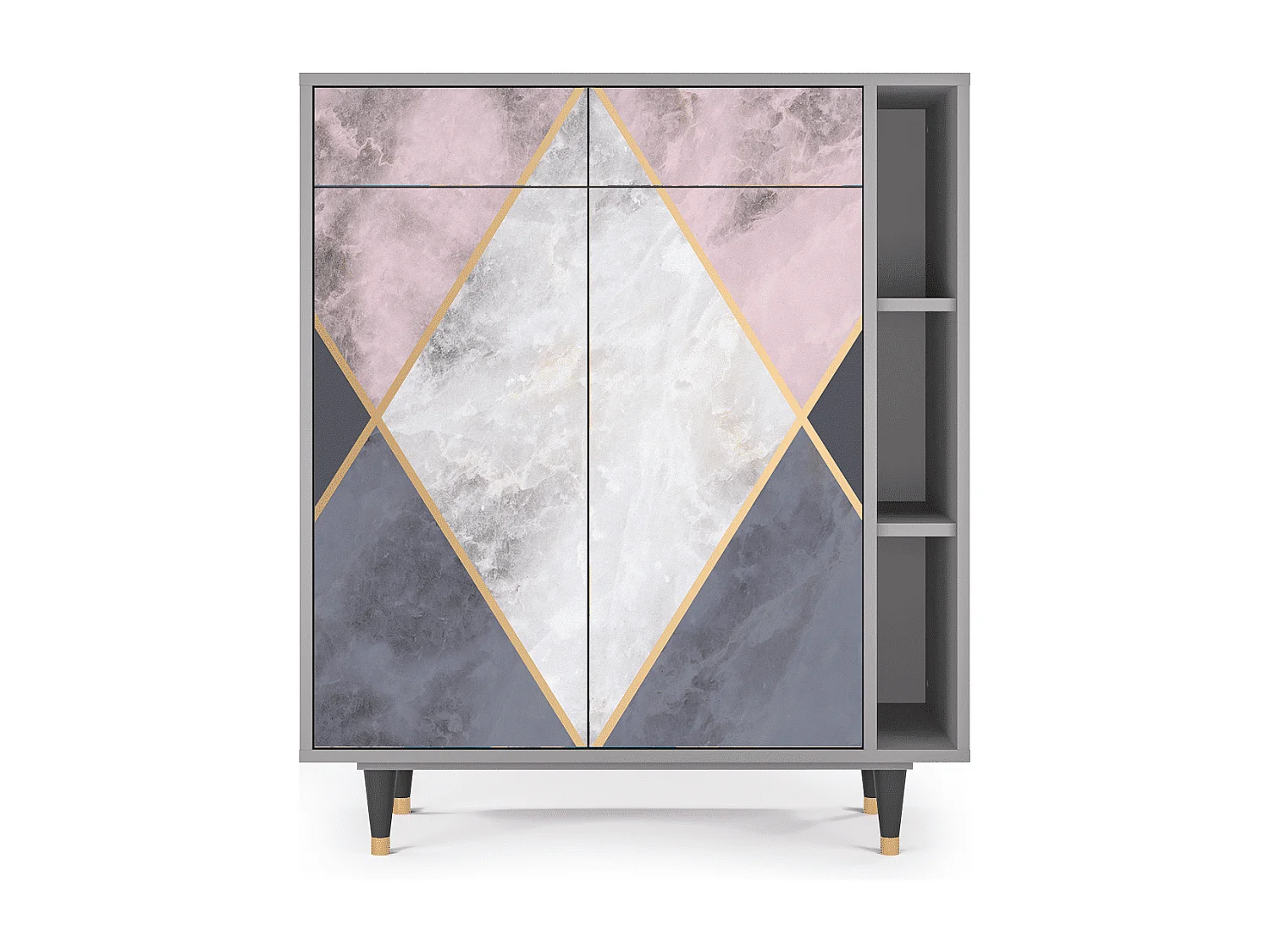 Credenza - 96х110х41 cm - BS6 - Ideal Harmony, Grigio