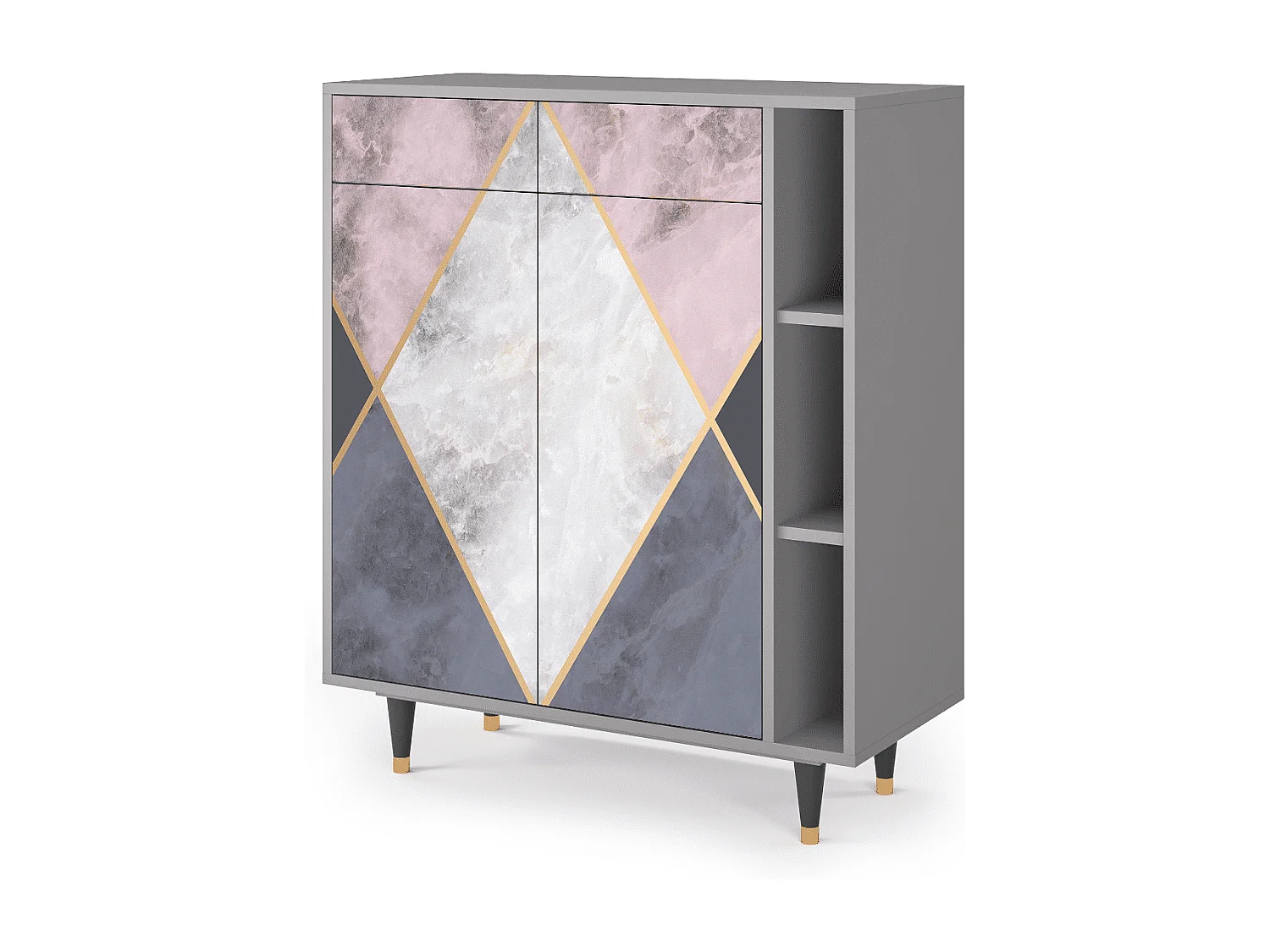 Credenza - 96х110х41 cm - BS6 - Ideal Harmony, Grigio