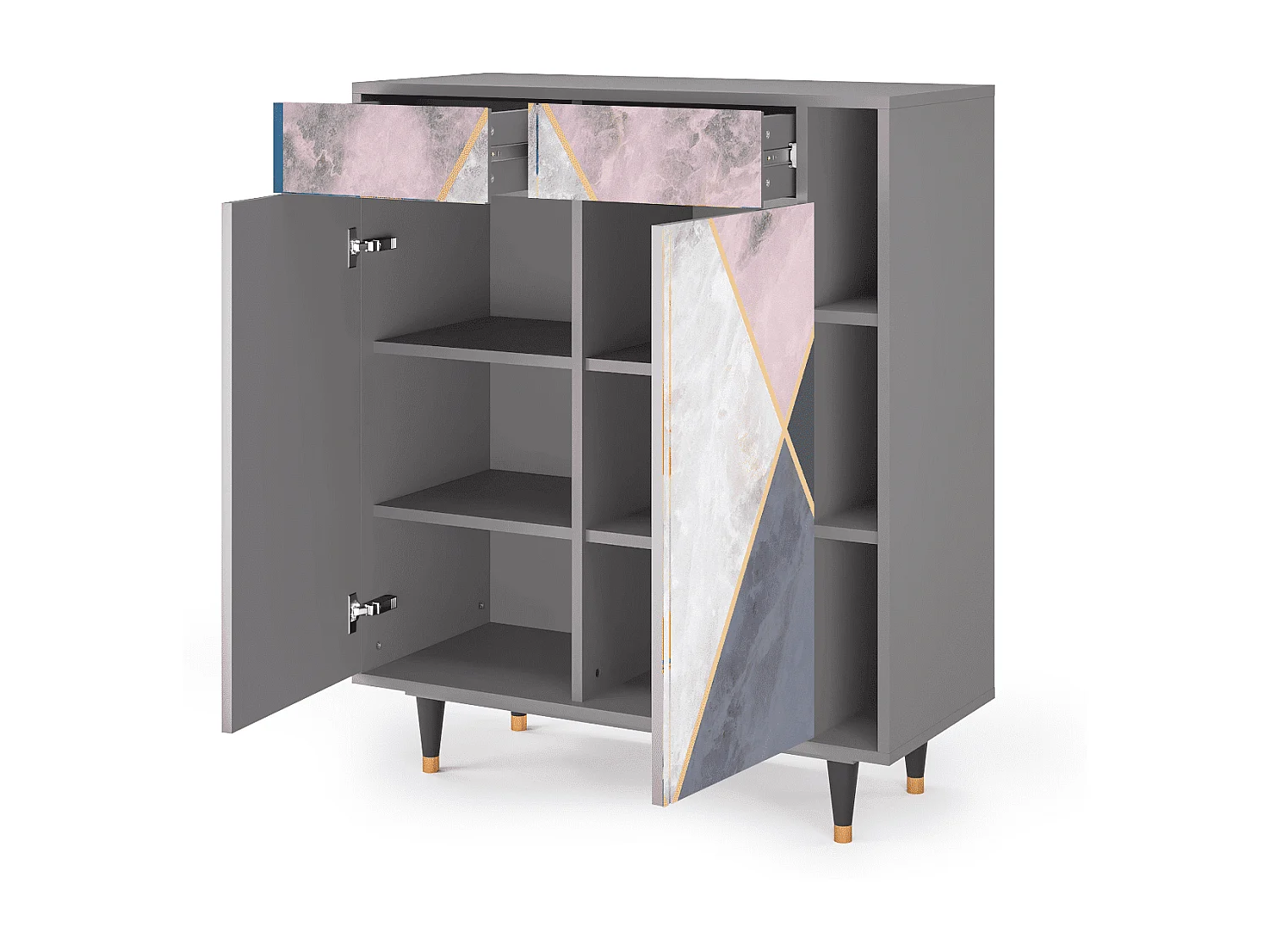 Credenza - 96х110х41 cm - BS6 - Ideal Harmony, Grigio