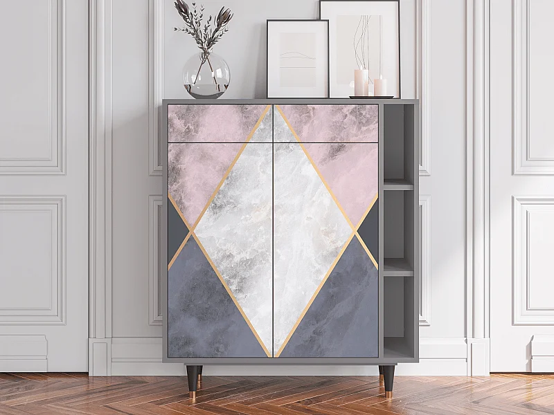 Aparador - 96х110х41 cm - BS6 - Ideal Harmony, Cinza