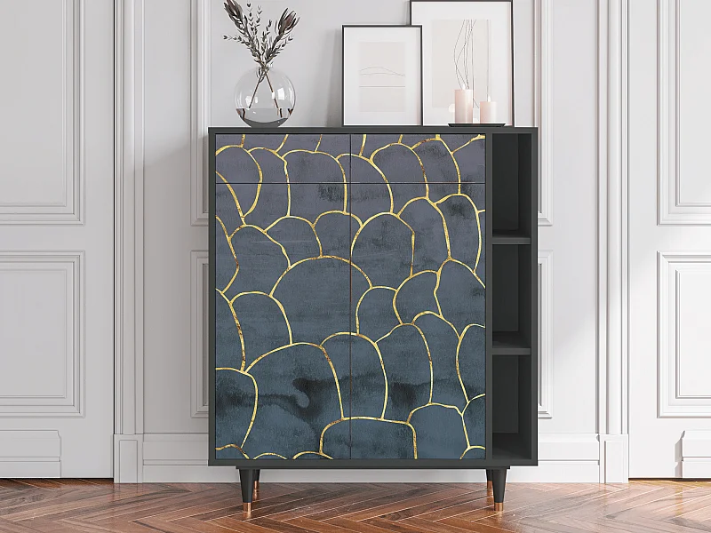 Buffet - 96х110х41 cm - BS6 - Blue Lagoon, Anthracite