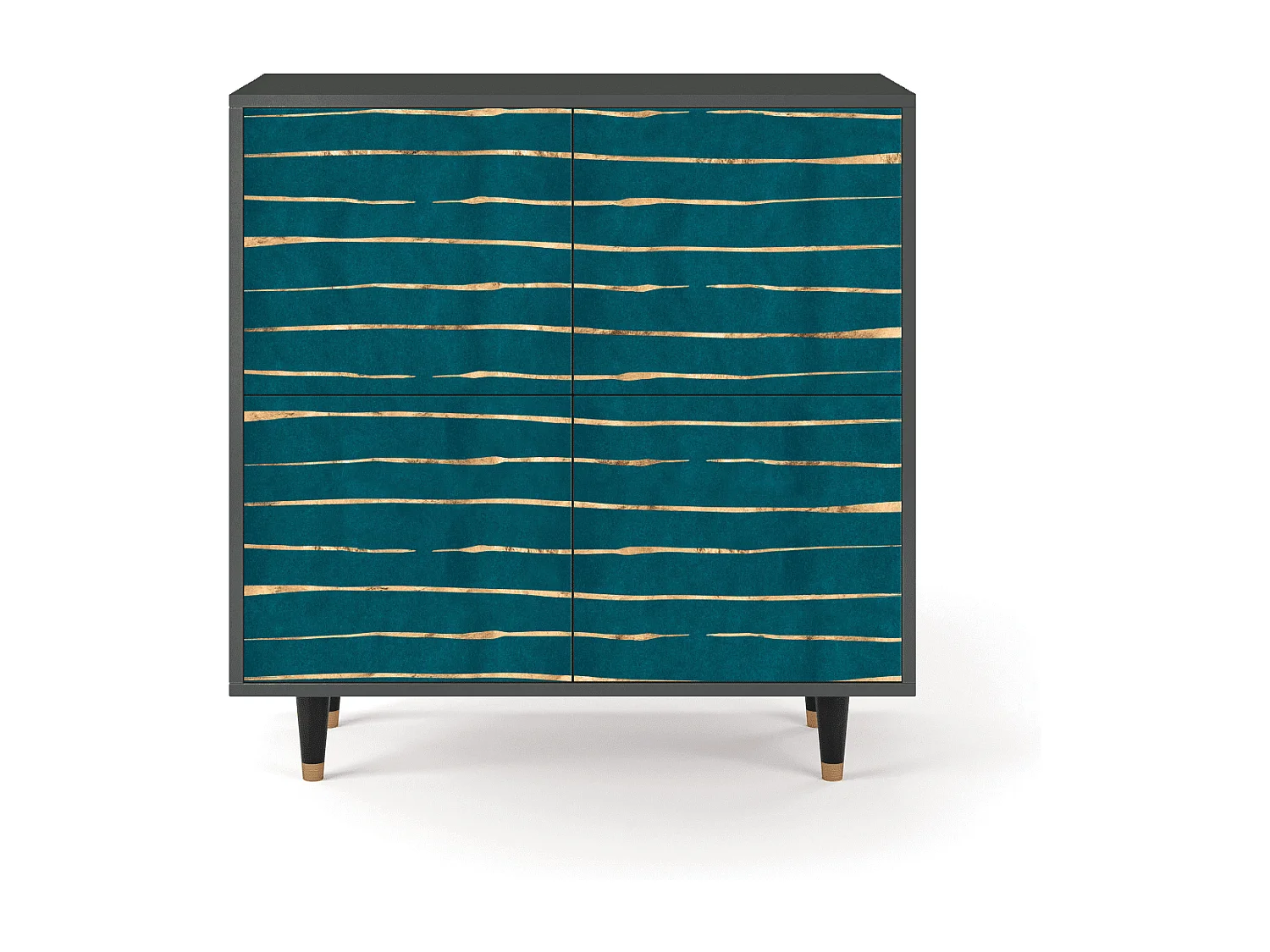 Kredens - 94x96x48 cm - BS3 - Ocean Drive, Antracyt