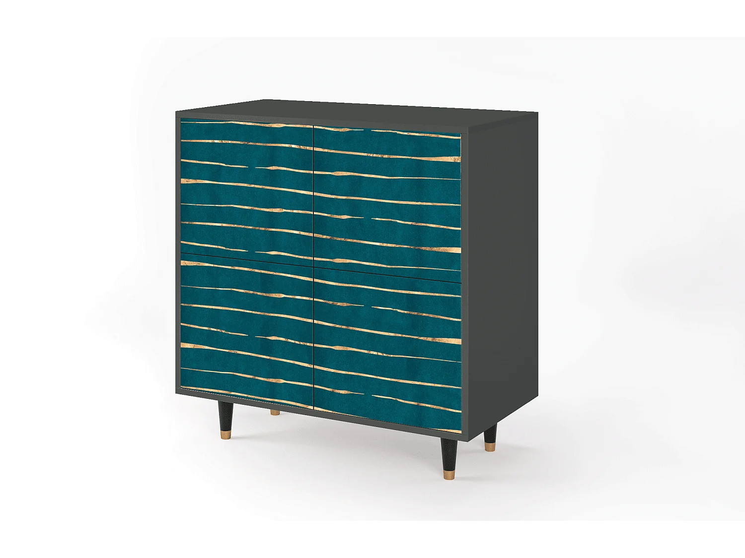 Dressoir - 94x96x48 cm - BS3 - Ocean Drive, Antraciet