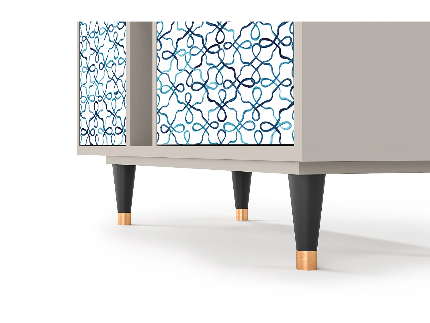 Kredens - 94х96х41 cm - BS5 - Marine Strings, Piaskowy