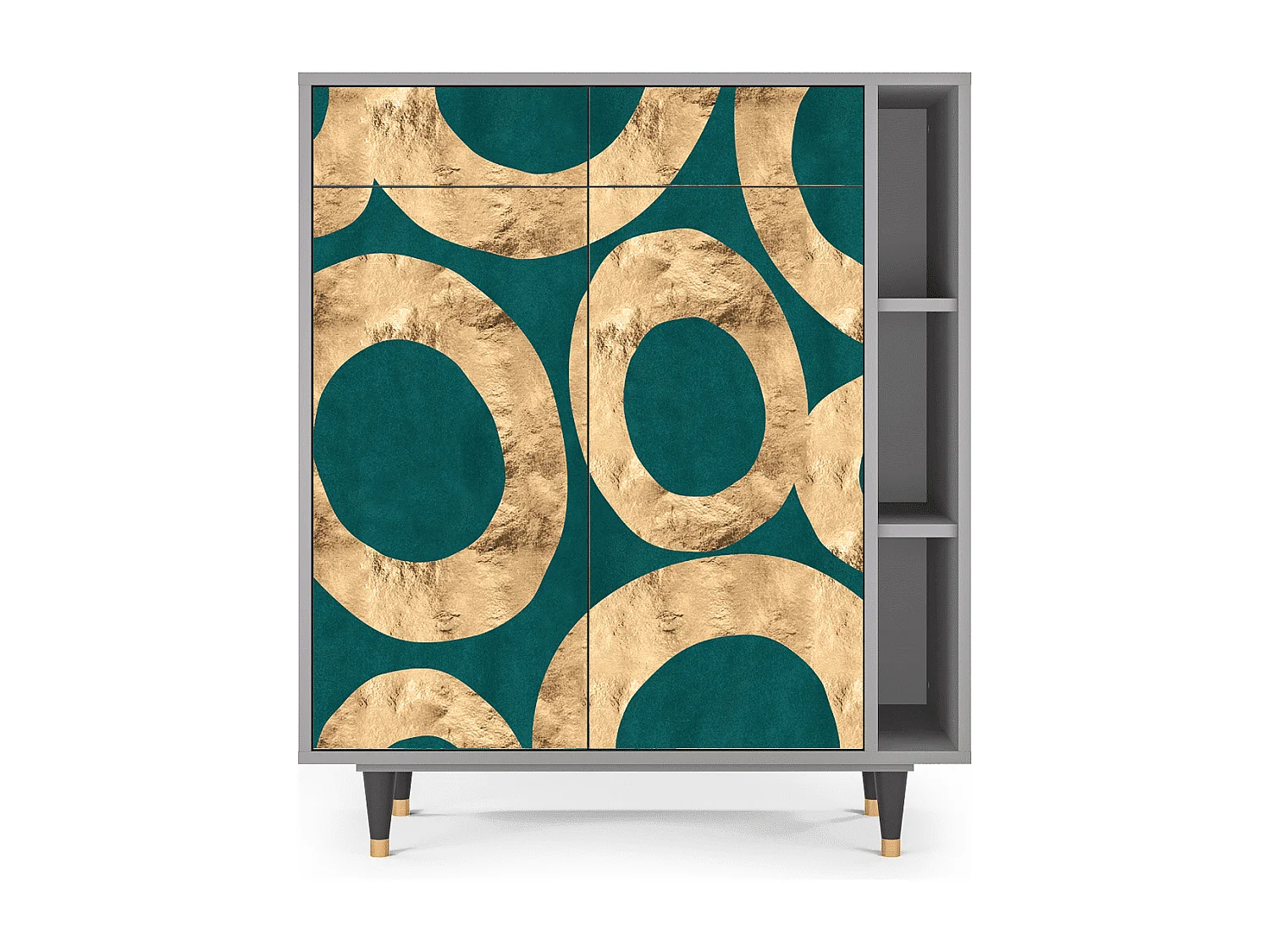 Sideboard - 96х110х41 cm - BS6 - Zircon Sphere, Grau