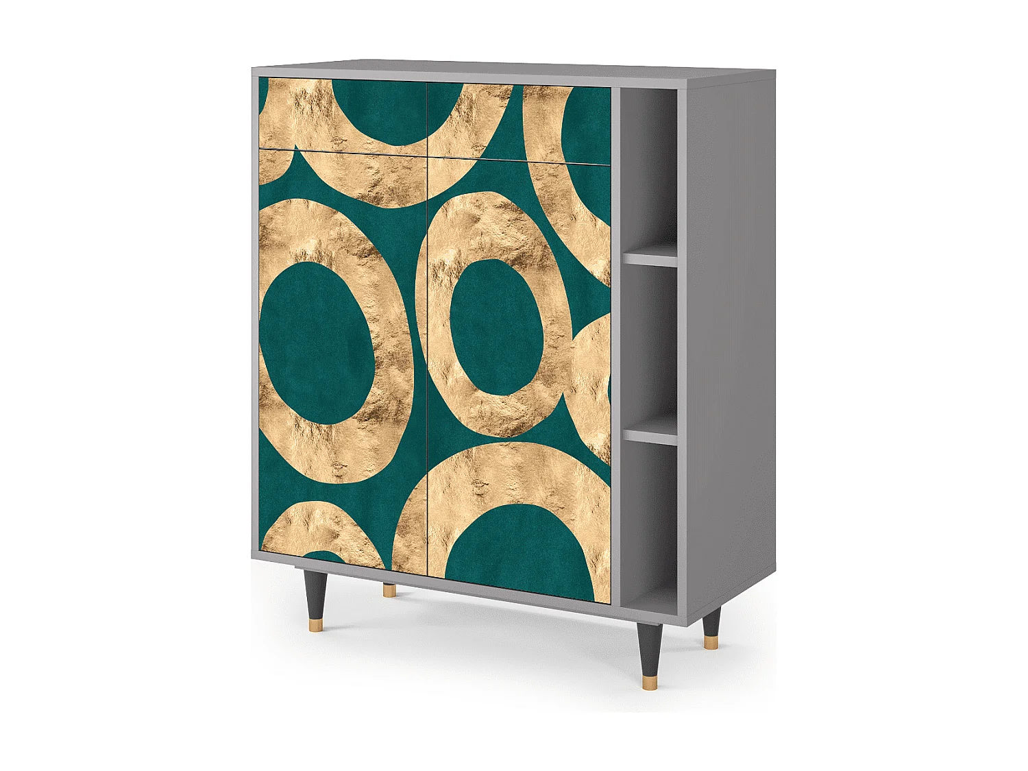 Dressoir - 96х110х41 cm - BS6 - Zircon Sphere, Grijs