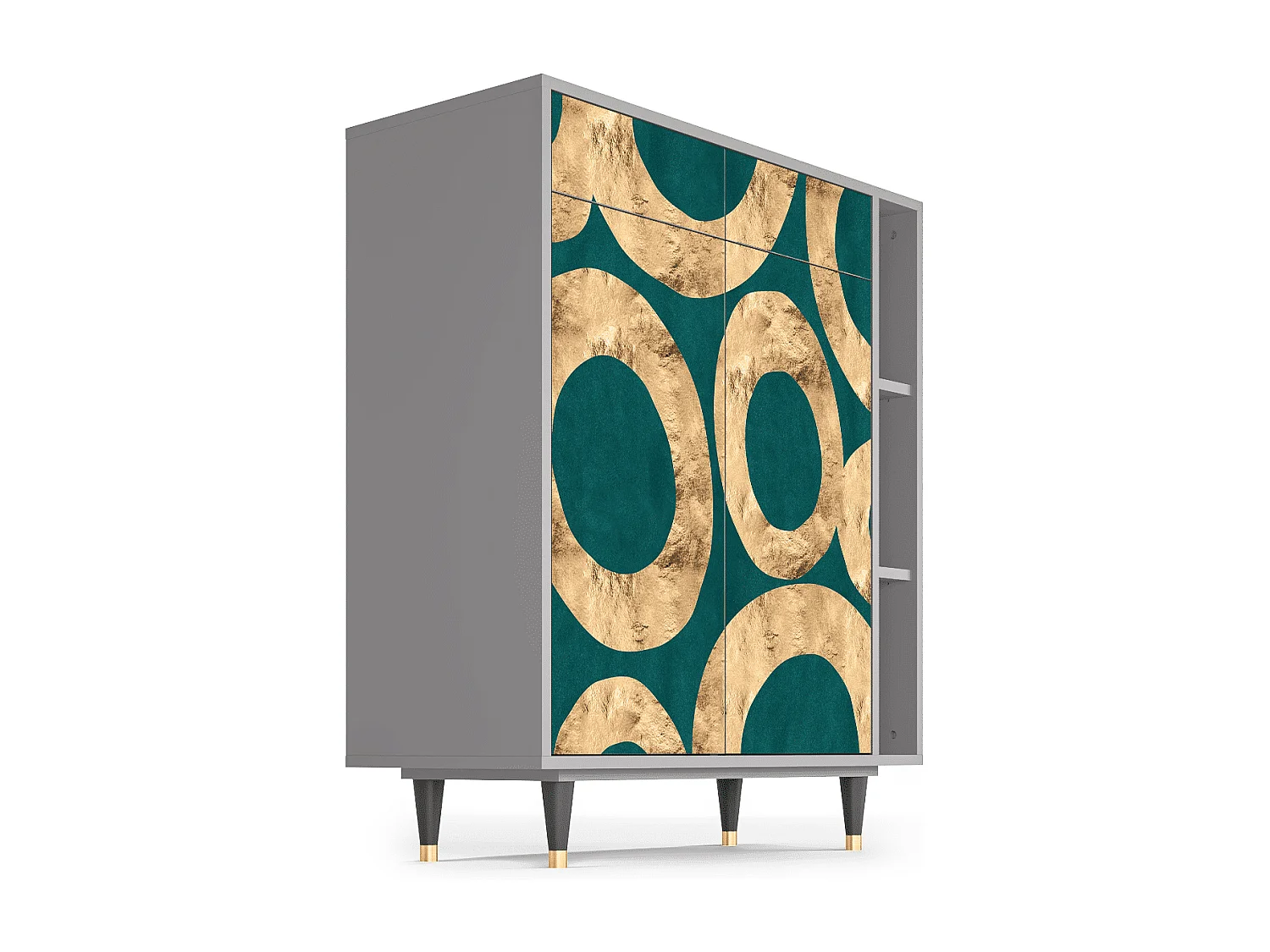 Dressoir - 96х110х41 cm - BS6 - Zircon Sphere, Grijs