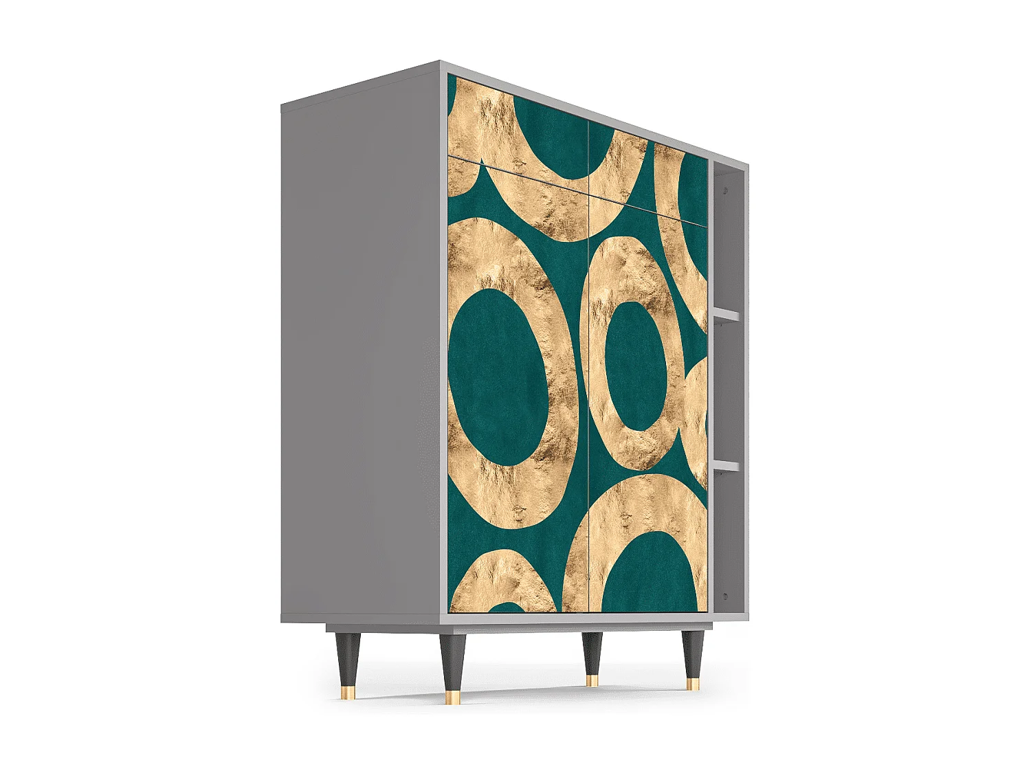 Aparador - 96х110х41 cm - BS6 - Zircon Sphere, Cinza