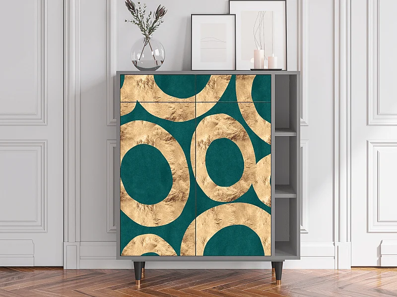 Buffet - 96х110х41 cm - BS6 - Zircon Sphere, Gris