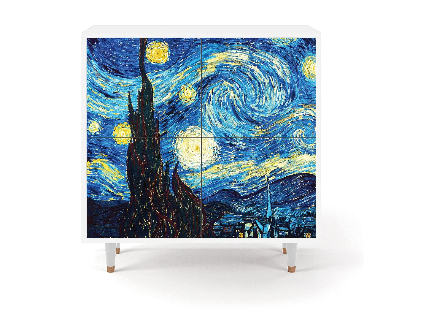 Buffet - 94x96x48 cm - BS3 - The Starry Night  , Blanc