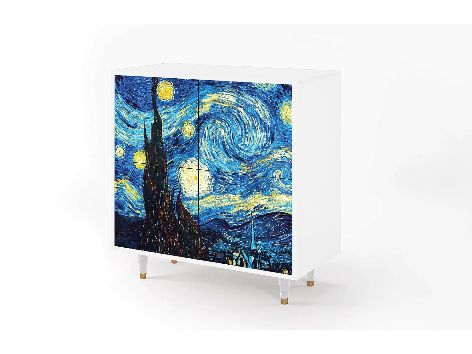 Buffet - 94x96x48 cm - BS3 - The Starry Night  , Blanc