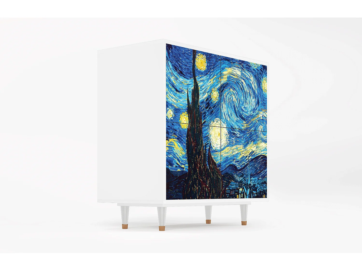 Buffet - 94x96x48 cm - BS3 - The Starry Night  , Blanc