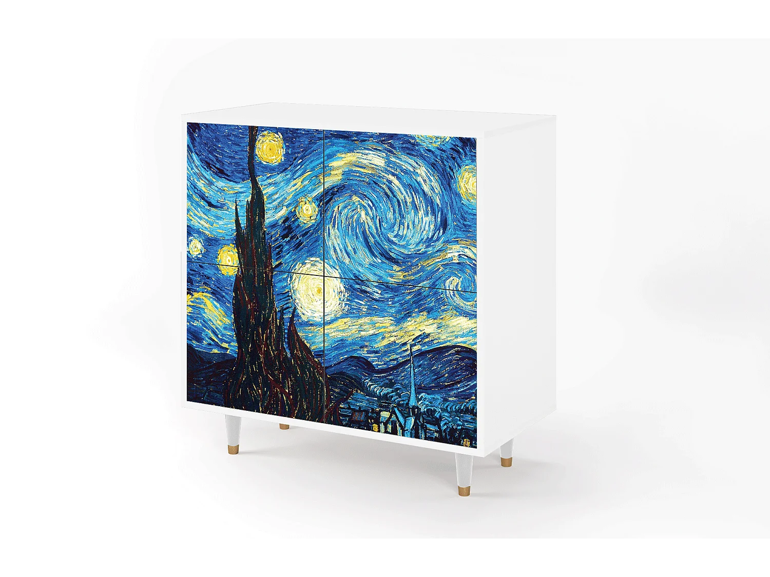 Buffet - 94x96x48 cm - BS3 - The Starry Night  , Blanc