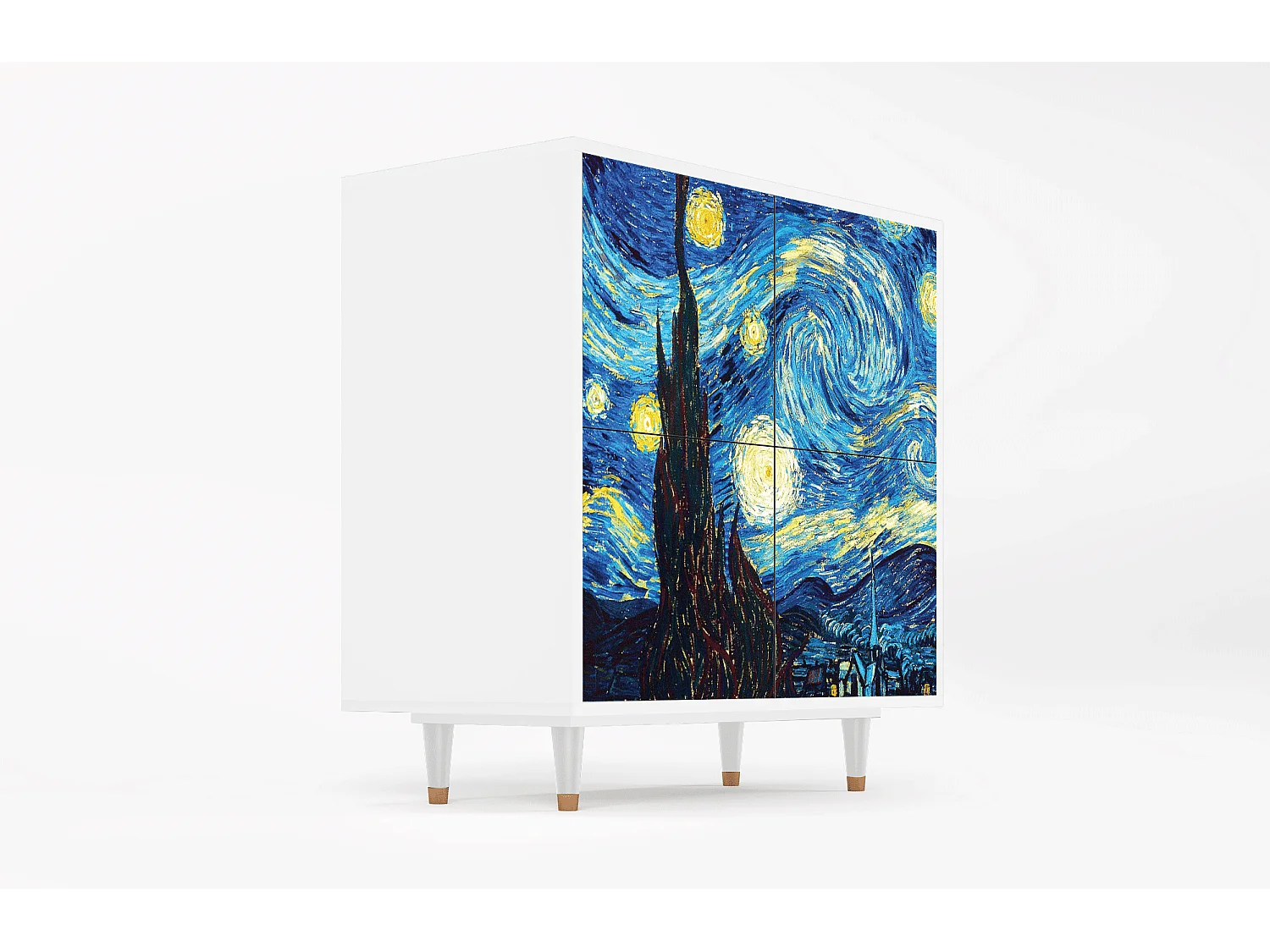 Buffet - 94x96x48 cm - BS3 - The Starry Night  , Blanc