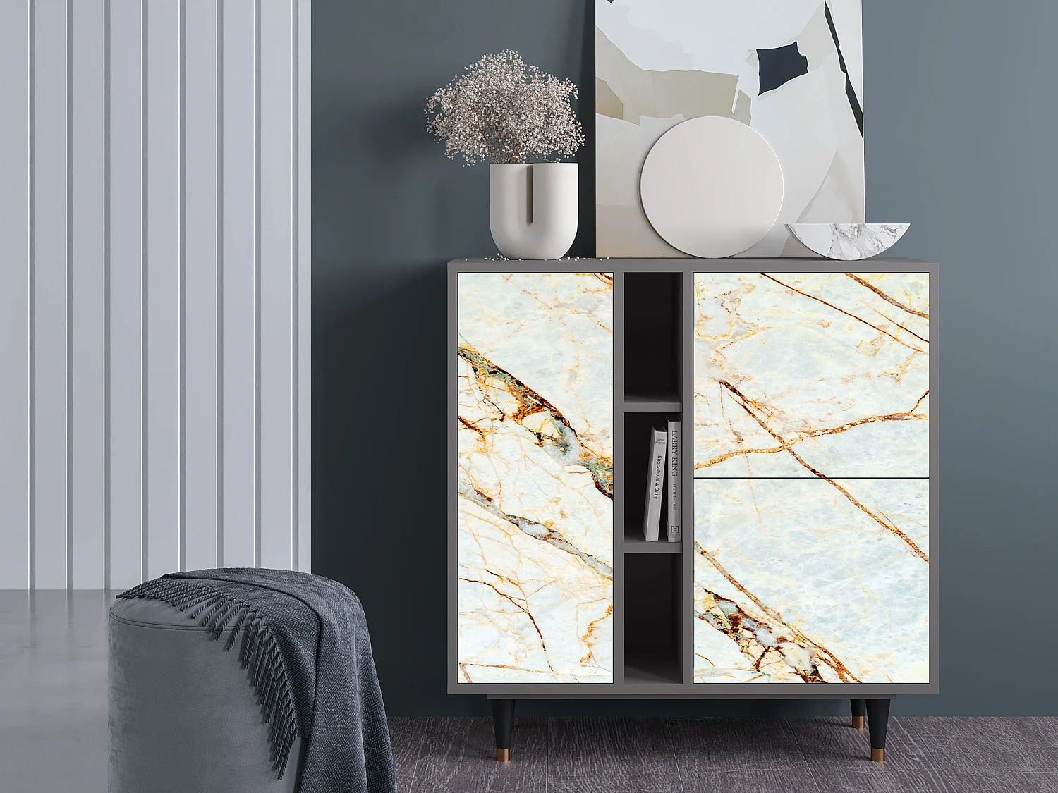 Buffet - 94х96х41 cm - BS5 - Sabley Marble, Gris