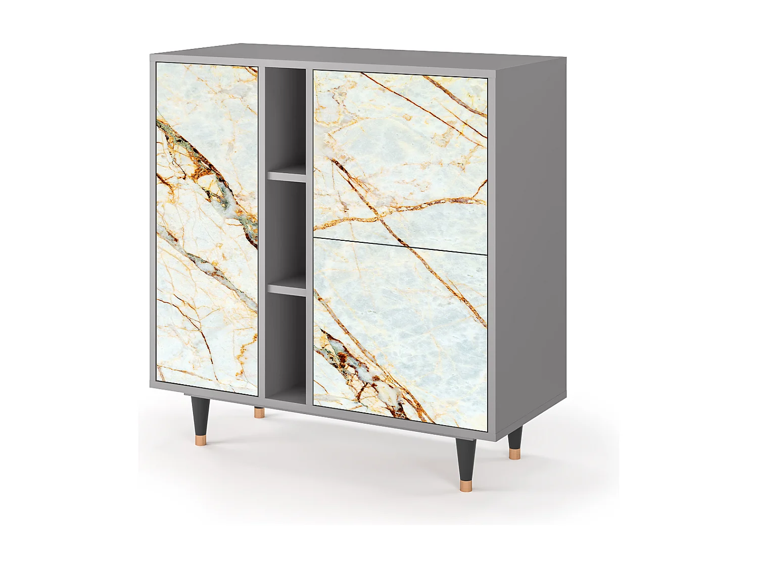 Aparador - 94х96х41 cm - BS5 - Arenay Marble, Gris