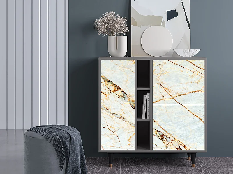 Aparador - 94х96х41 cm - BS5 - Arenay Marble, Gris