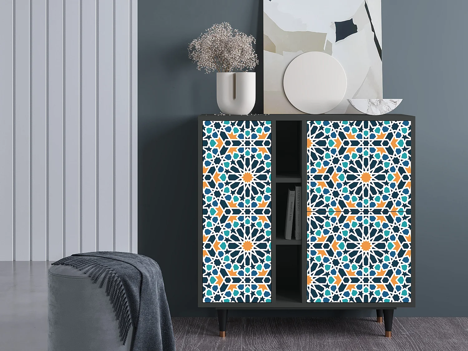 Sideboard - 94х96х41 cm - BS5 - Kaleidoscope, Anthrazit