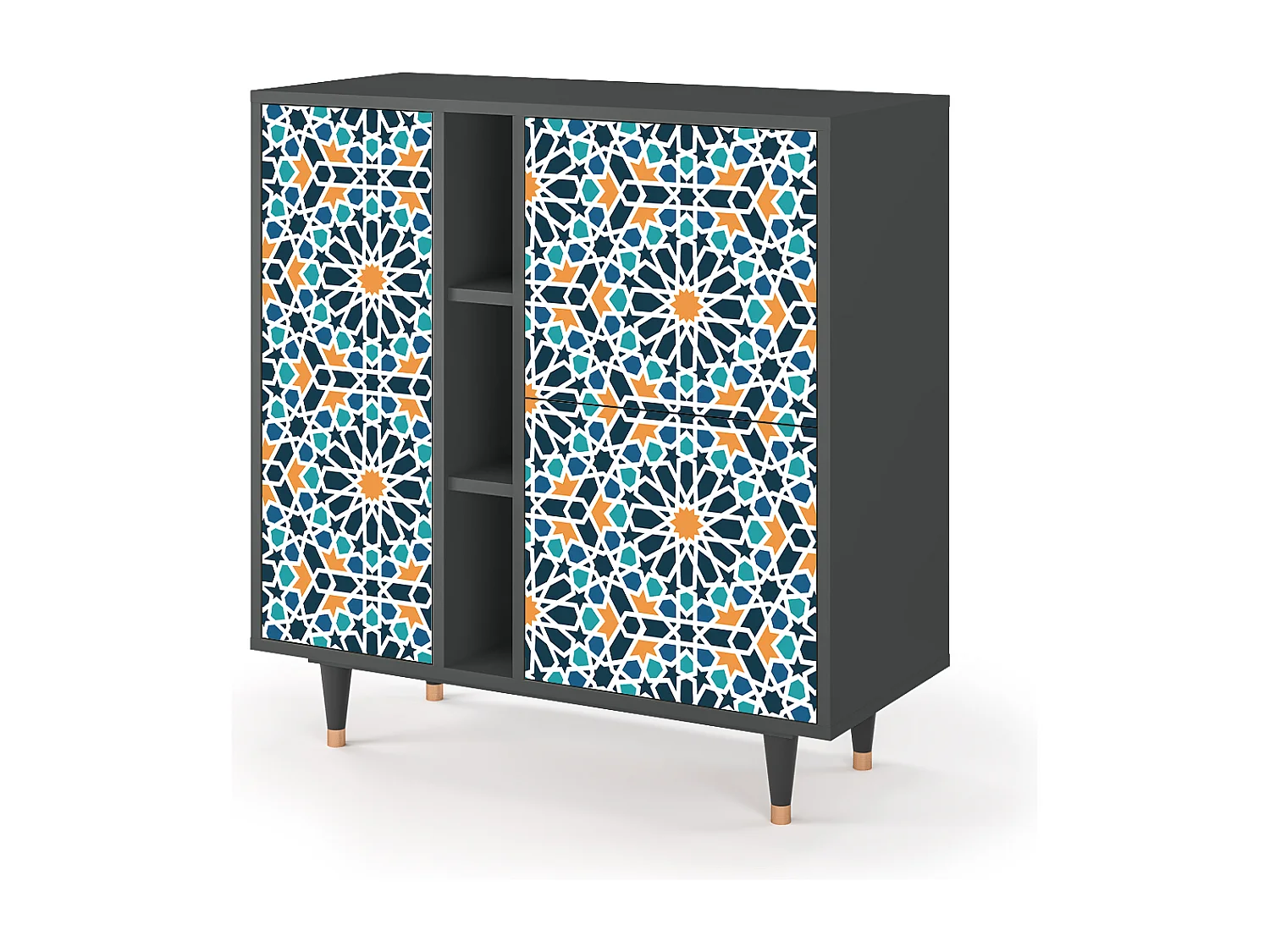 Sideboard - 94х96х41 cm - BS5 - Kaleidoscope, Anthrazit