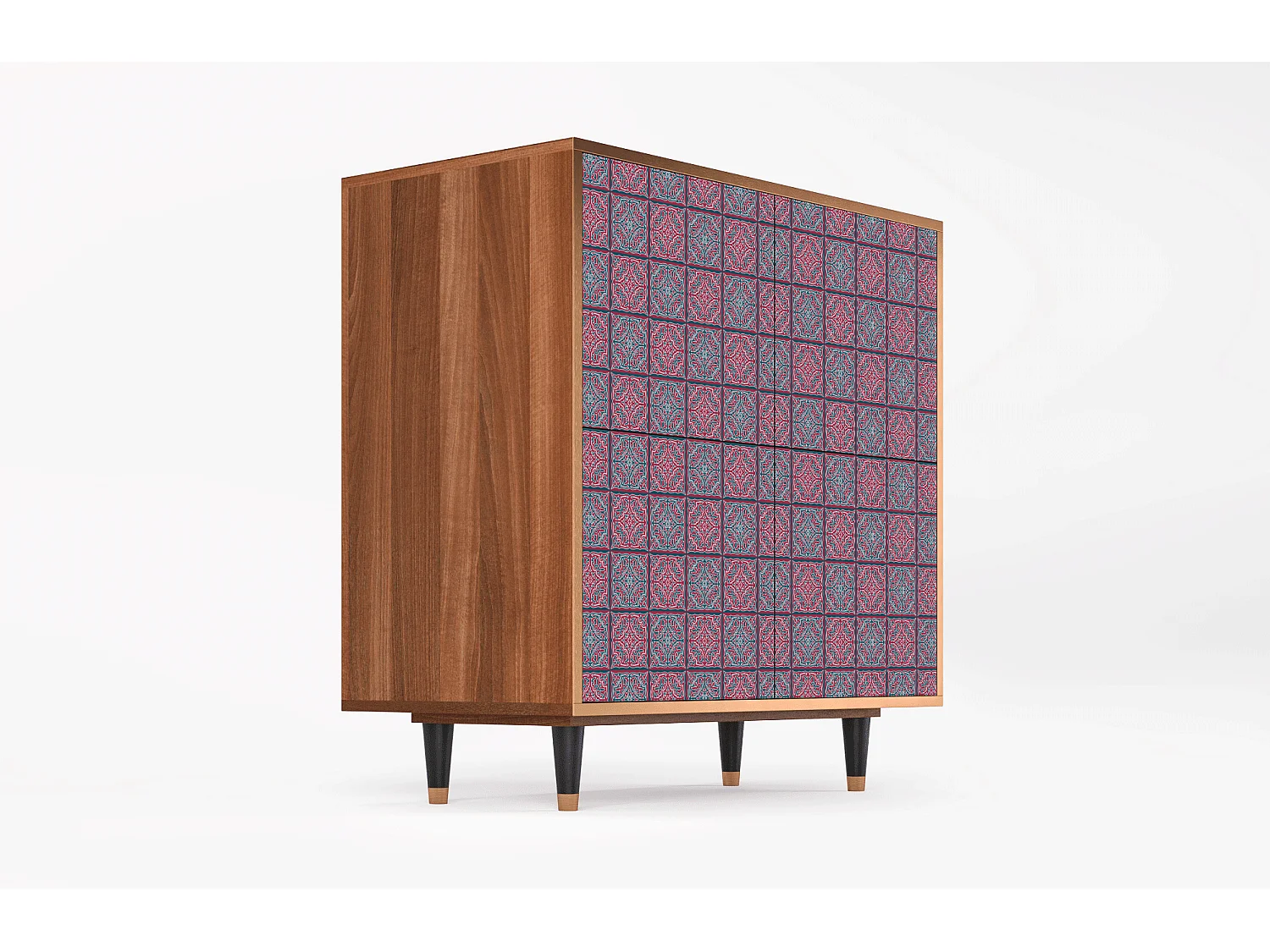 Buffet - 94x96x48 cm - BS3 - Riviera Mosaic, Noyer