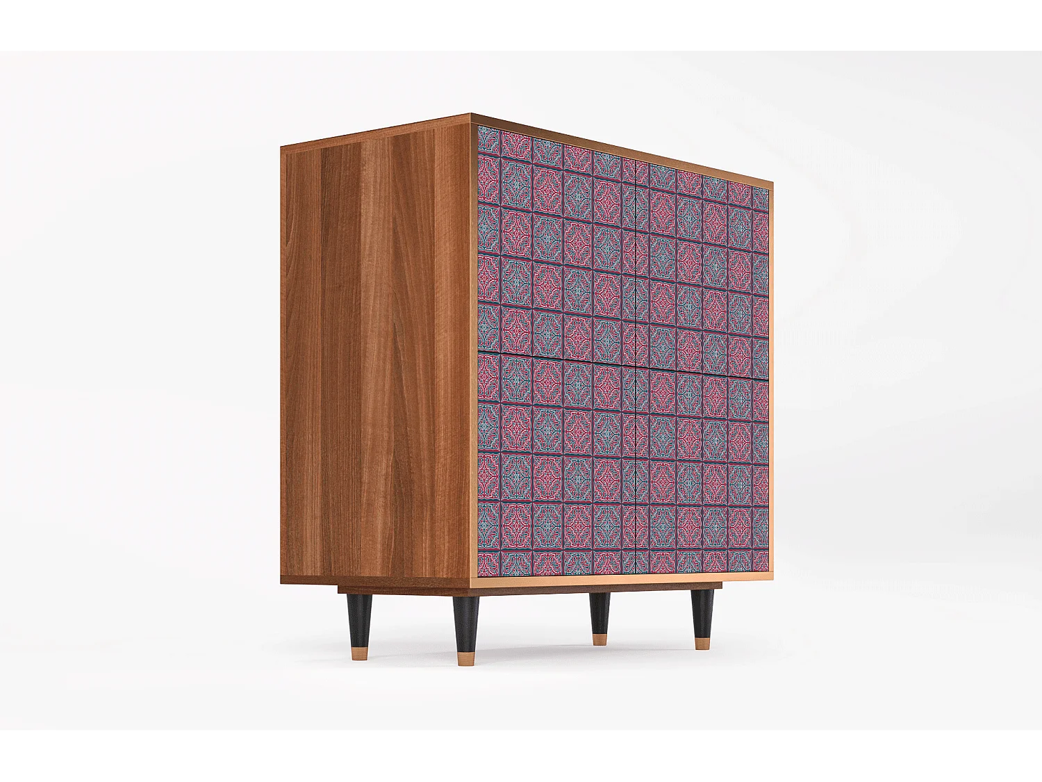 Buffet - 94x96x48 cm - BS3 - Riviera Mosaic, Noyer