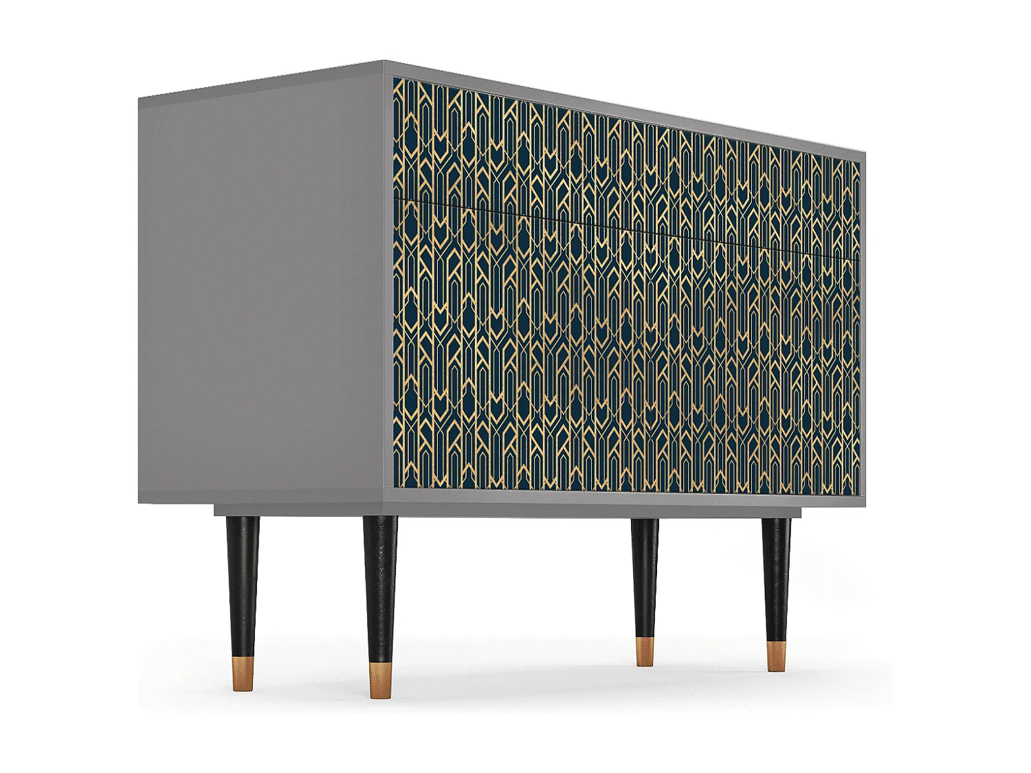 Kredens - 115x85x48 cm - BS4 - Golden Empire, Szary