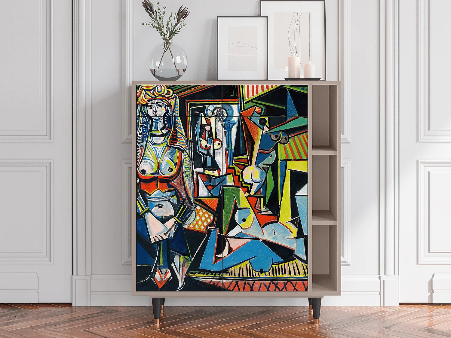 Buffet - 96х110х41 cm - BS6 - Women of Algiers, Latte