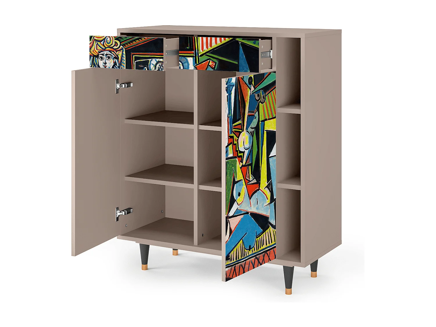 Buffet - 96х110х41 cm - BS6 - Women of Algiers, Latte