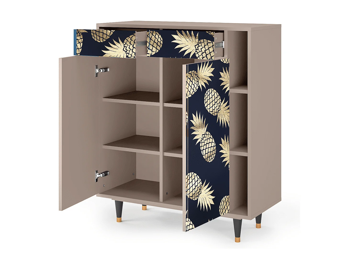 Credenza - 96х110х41 cm - BS6 - Sunny Pineaple, Latte