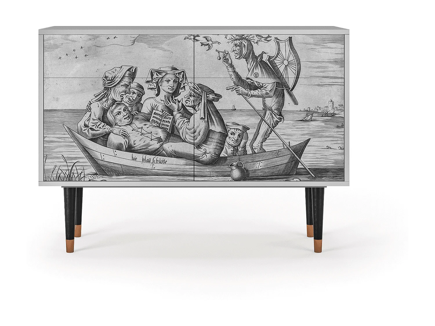 Buffet - 115x85x48 cm - BS4 - Blau Schuyte, Gris