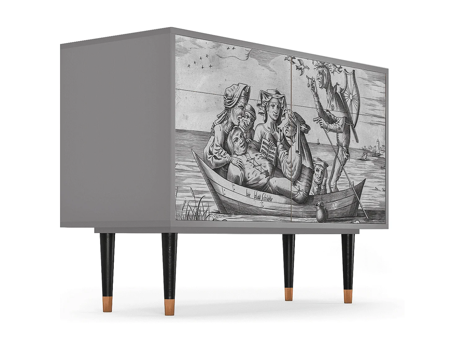 Buffet - 115x85x48 cm - BS4 - Blau Schuyte, Gris